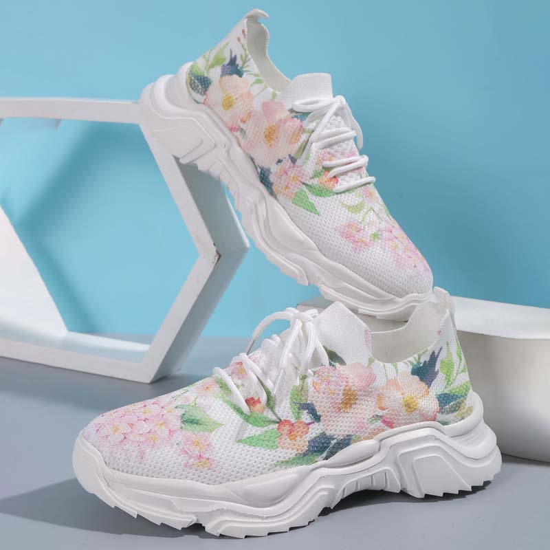 Levoire | Baskets De Tennis Larges Avec Protection Florale Pour Femmes