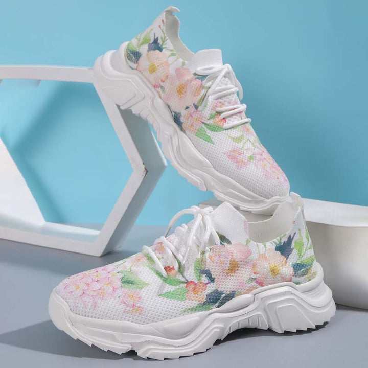 Levoire | Baskets De Tennis Larges Avec Protection Florale Pour Femmes