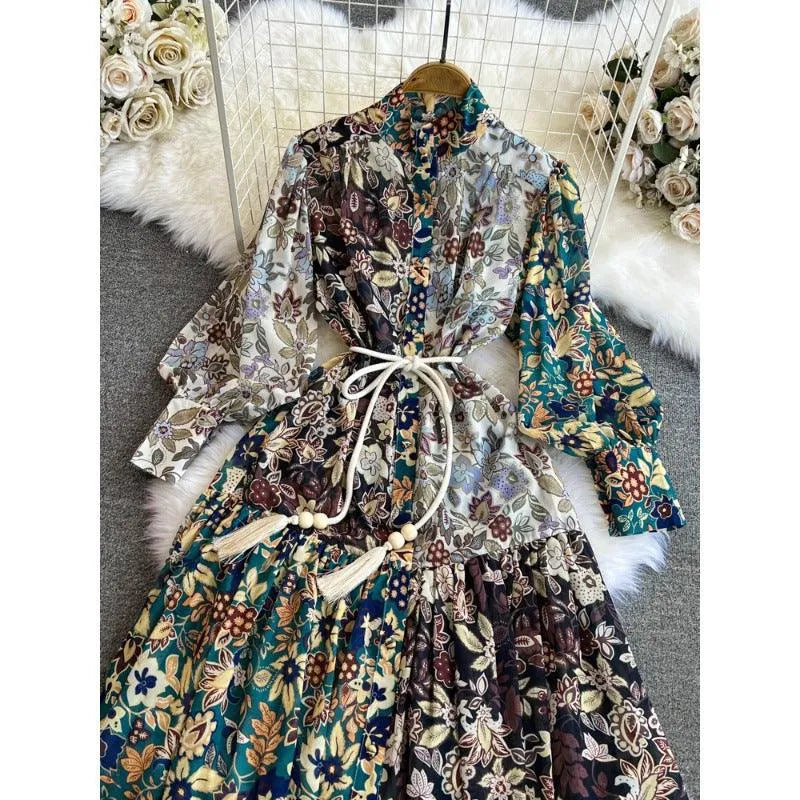 Levoire | Robe trapèze pour femmes avec imprimé