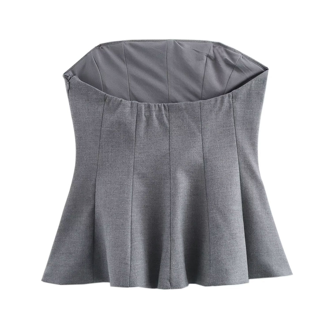 Levoire | Ensemble de Top Tube Polyvalent Sans Bretelles Jupe Mini