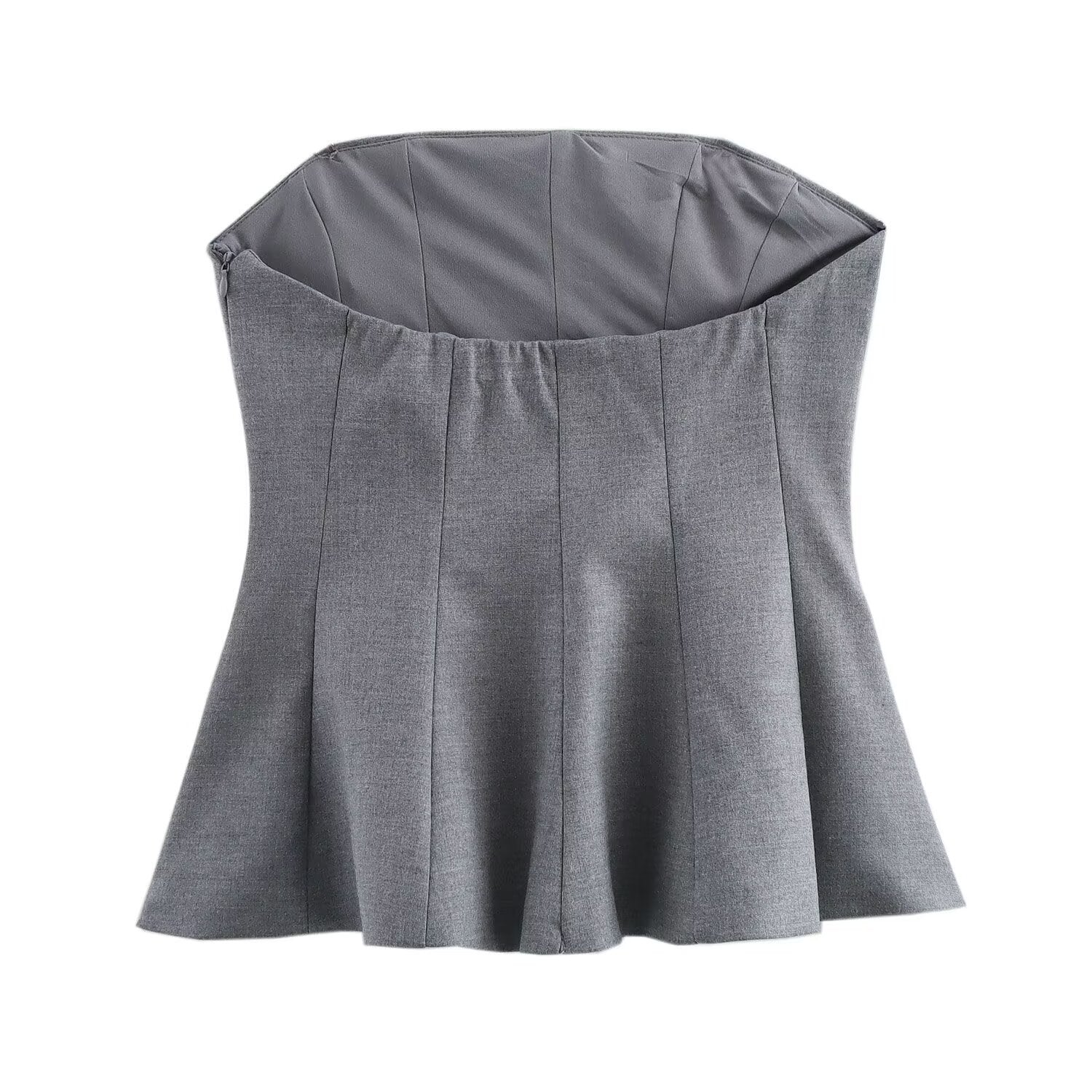 Levoire | Ensemble de Top Tube Polyvalent Sans Bretelles Jupe Mini