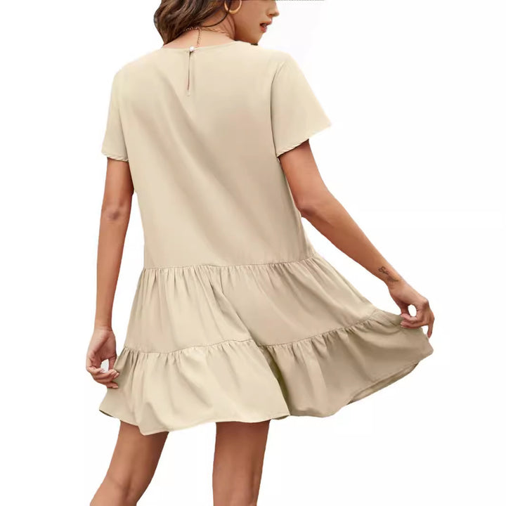 Robe d'été décontractée pour femmes avec des détails volants Levoire