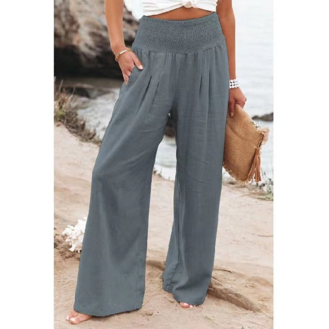 Levoire | Coton Lin Pantalon Gris