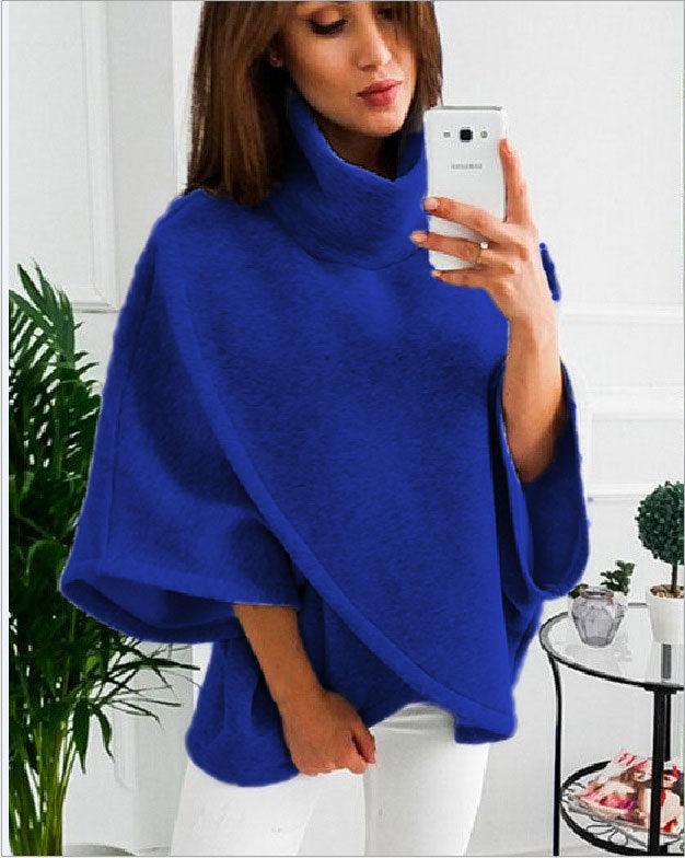 Levoire | Manteau Long Élégance Enveloppante Bleu