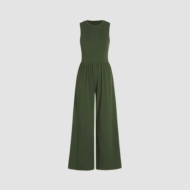 Levoire | Détente ensemble de vêtements féminin à col rond large Vert