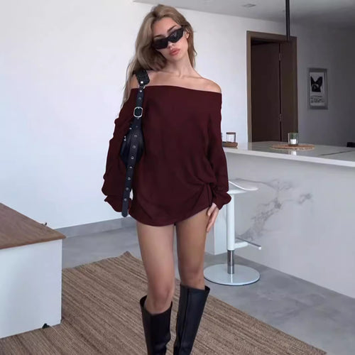 Blouse femme décolletée avec coupe ample et détail noeud Levoire
