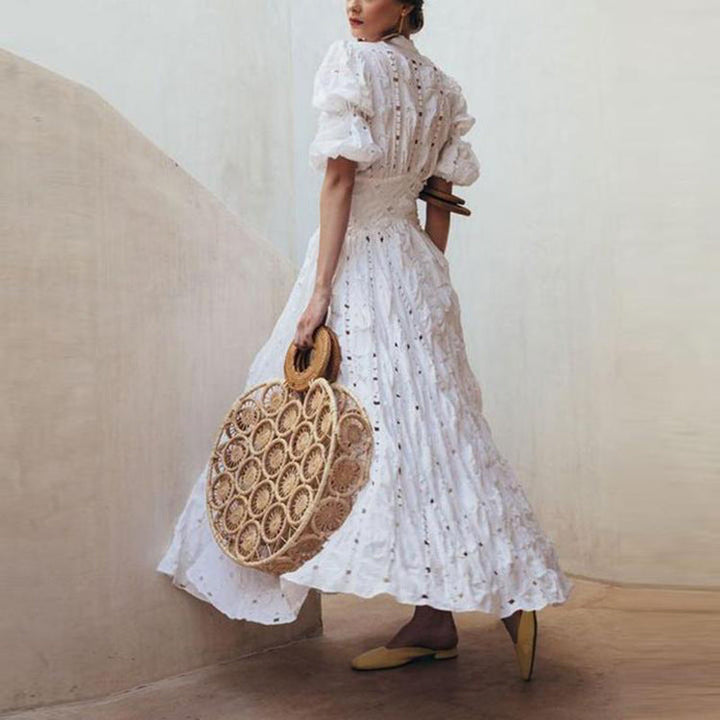 Levoire | Élégante Robe Longue Fluide Découpée