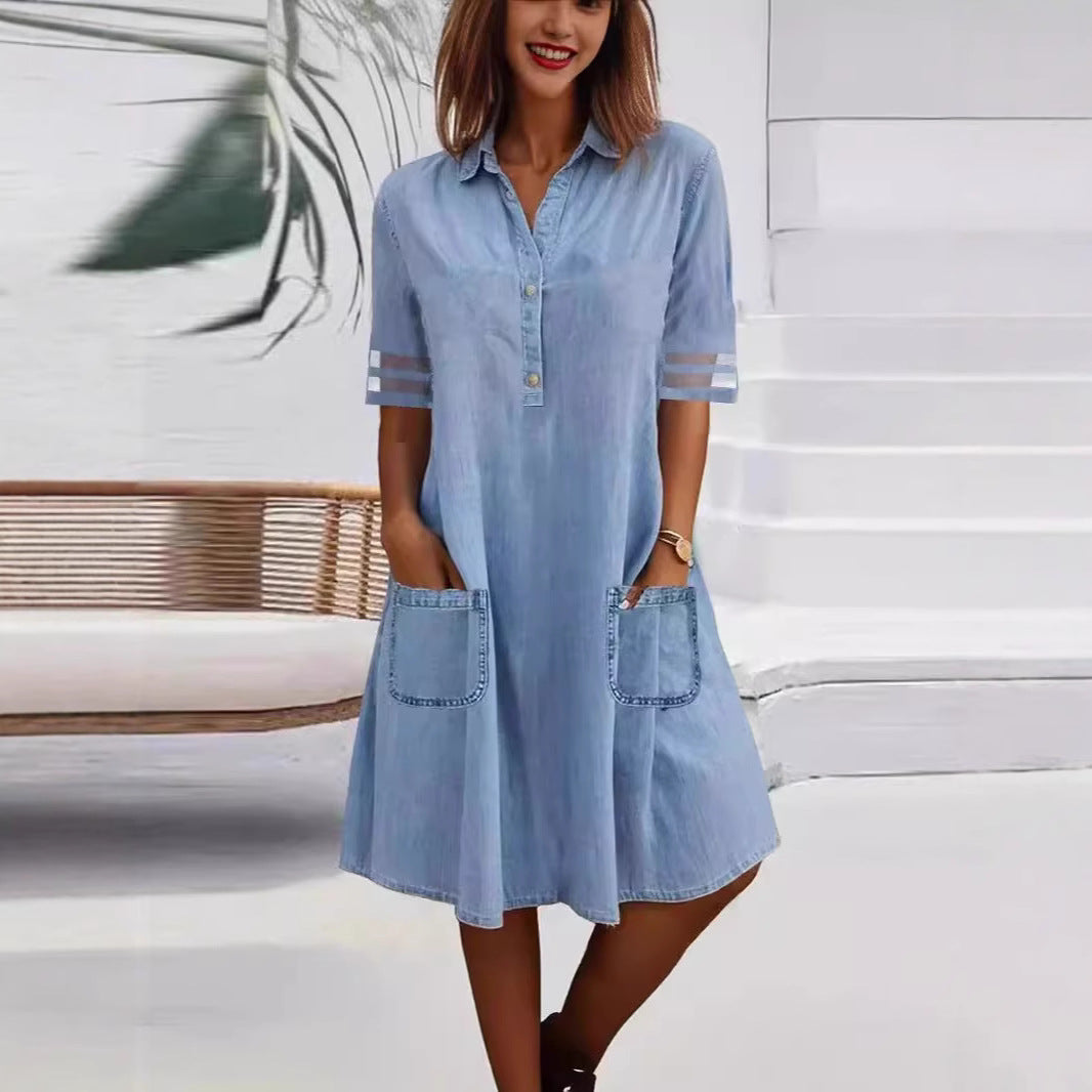 Robe chemise pour femme avec poches pratiques et coupe moderne Levoire