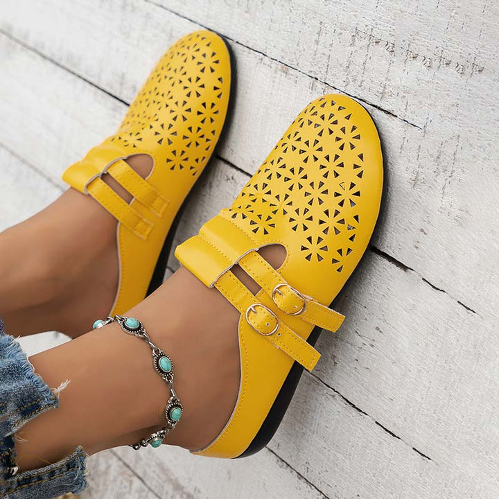 Levoire | Pantoletti Ilmava Pour Femmes Avec Bout Fermé Et Lacets