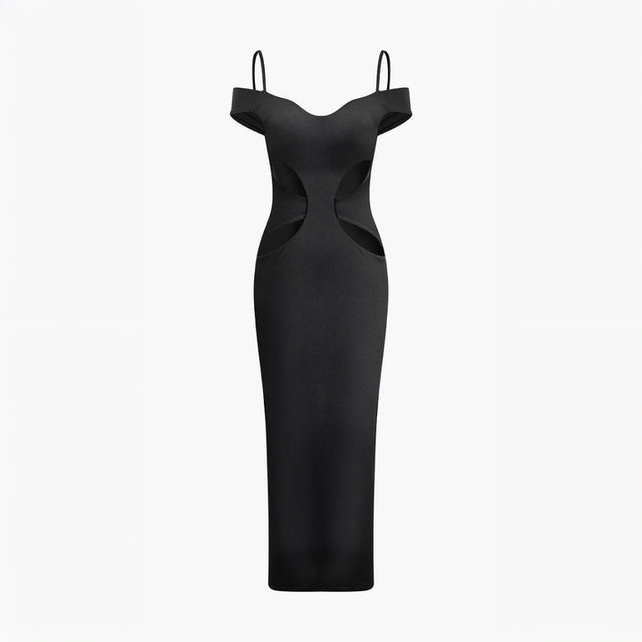 Robe maxi à découpes pour femmes avec détails d'épaules Levoire