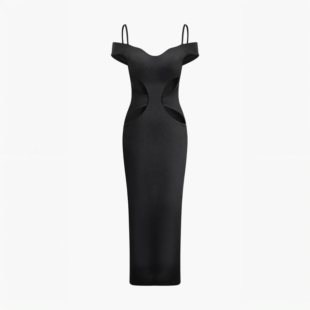 Robe maxi à découpes pour femmes avec détails aux épaules Levoire