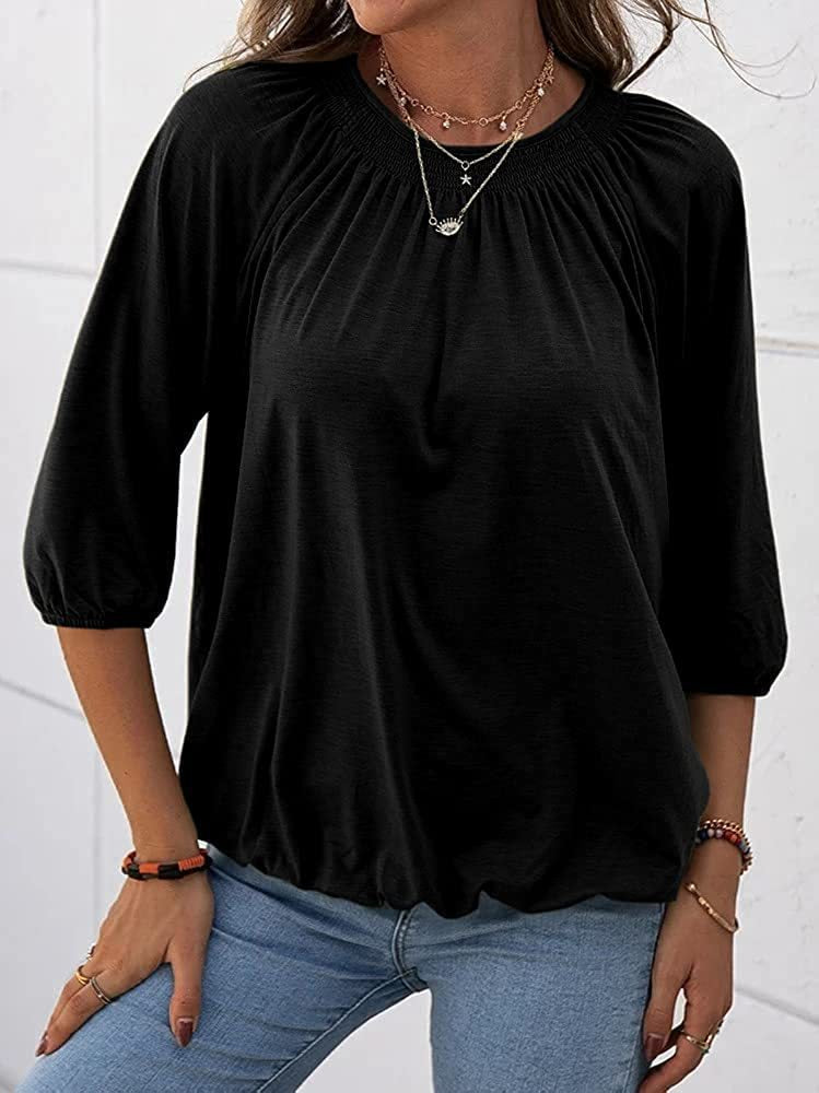 Levoire | Blouse Élégante Avec Manches En Aile Noir