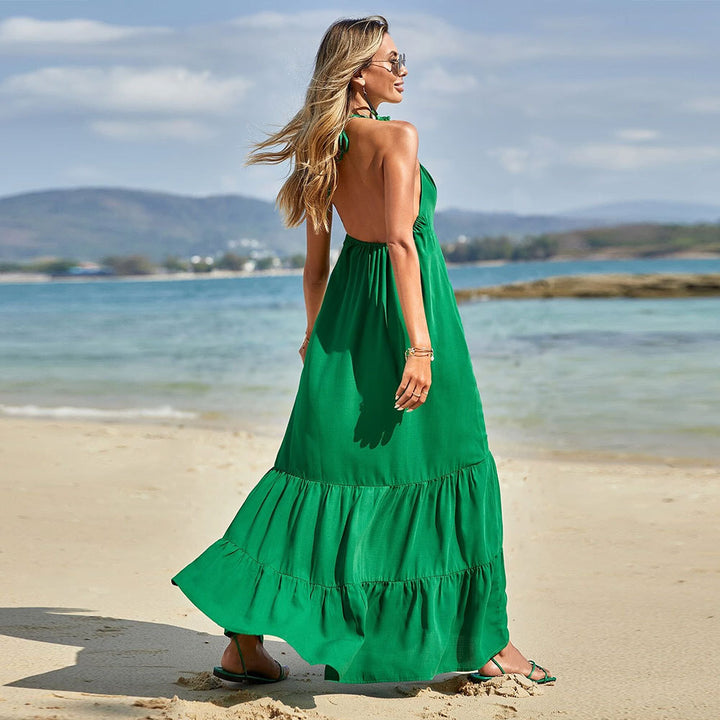 Robe maxi pour femmes avec des bretelles aérées et un ourlet fluide Levoire