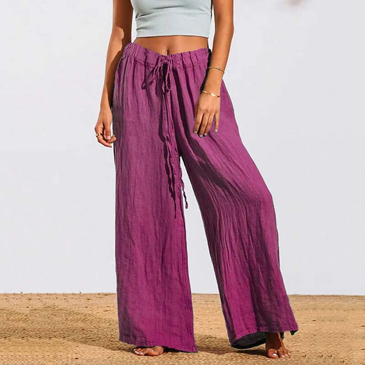 Levoire | Pantalon Décontracté À Jambe Large Violet