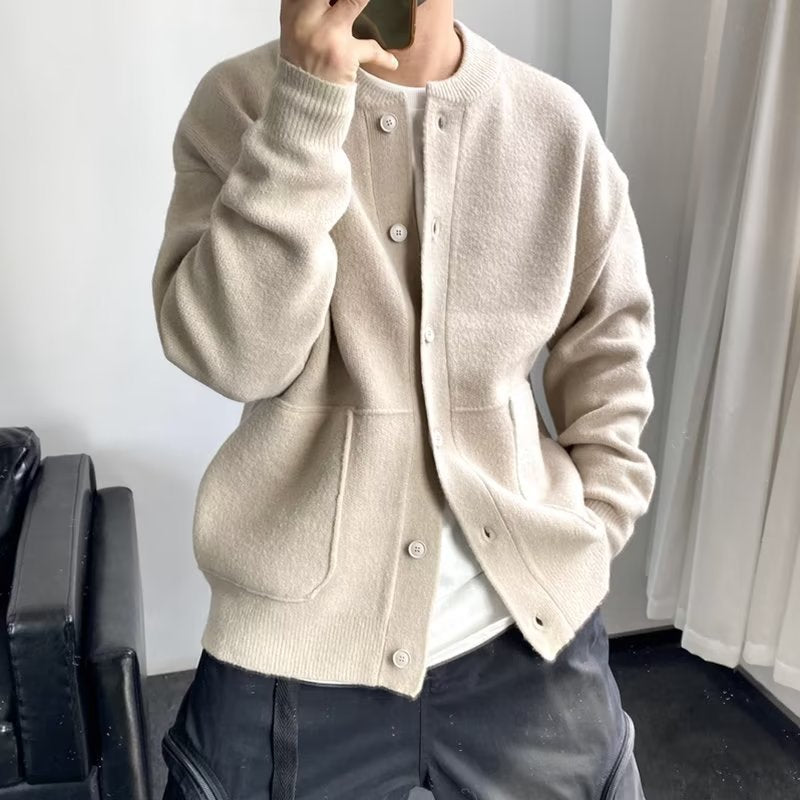 Levoire | Pull Avec Sensation Cachemire Et Fermeture À Boutons Beige