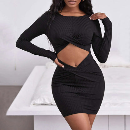 Levoire | Robe Pull Bodycon à Manches Longues Tendance