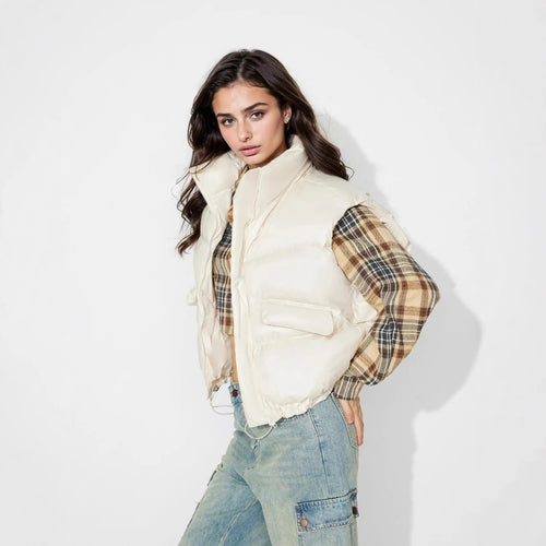 Gilet matelassé pour femmes avec col montant et poches pratiques Levoire