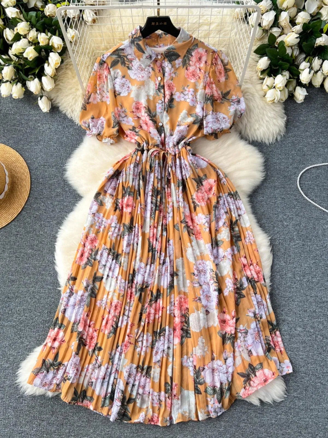 Levoire | Robe rétro française avec des rubans