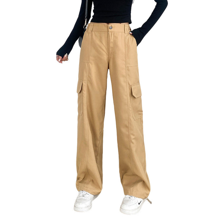 Pantalons cargo pour femmes à coupe large et poches pratiques Levoire