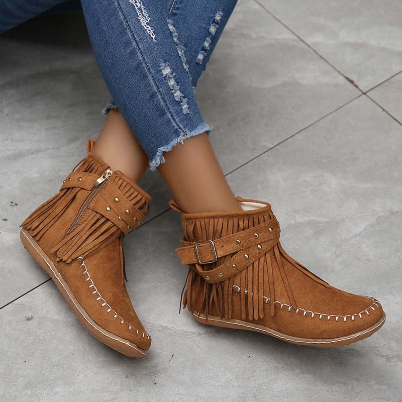 Levoire | Bottines Boho Avec Ornements Et Boucles Pour Femmes