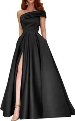 Levoire | Chic Vert Haute-Fente Sexy Robe noir