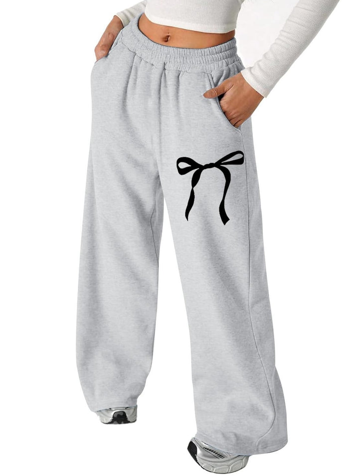 Pantalons de loisirs pour femmes avec motif de nœud élégant et coupe confortable Levoire