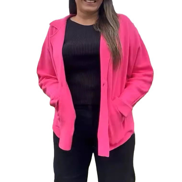 Veste blazer surdimensionnée pour femmes avec poches pratiques et coupe décontractée Levoire