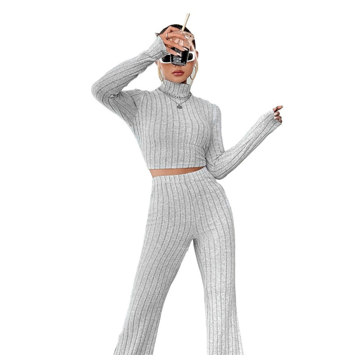 Pull court pour femmes avec taille haute et jambe large Levoire