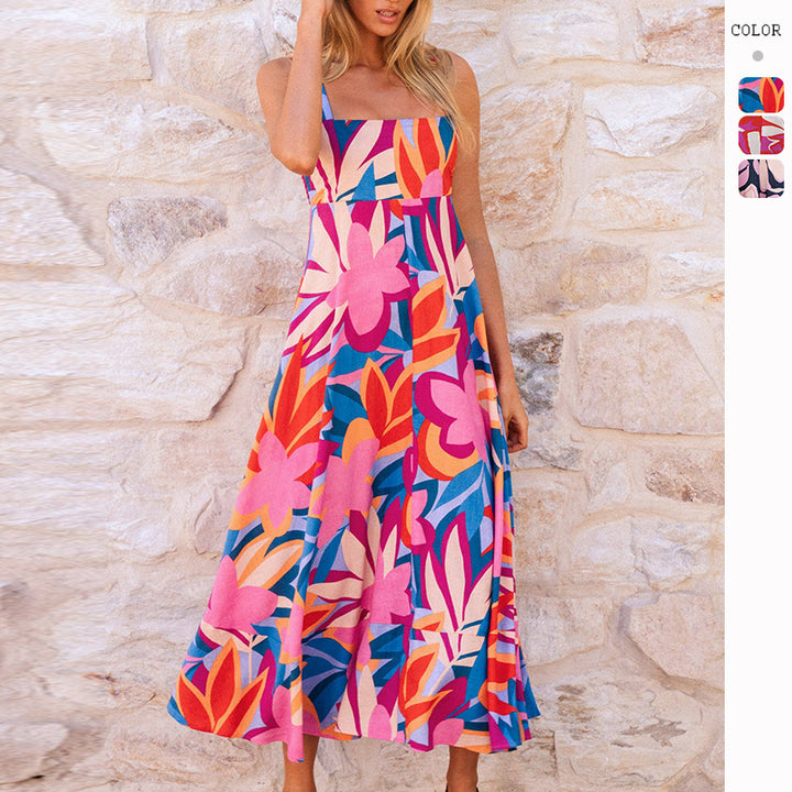 Robe maxi femme avec motif floral Levoire