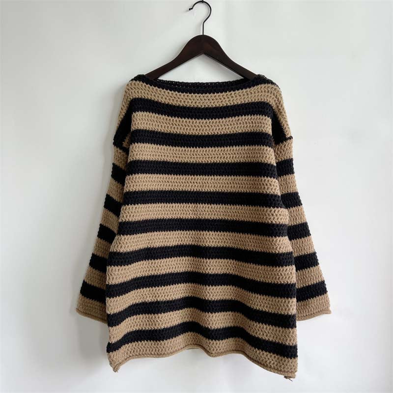 Levoire | En Tricot Rayé Décontracté