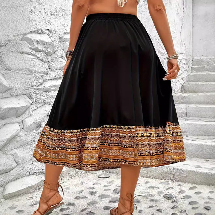 Jupe maxi pour femme avec motif ethnique vibrant Levoire