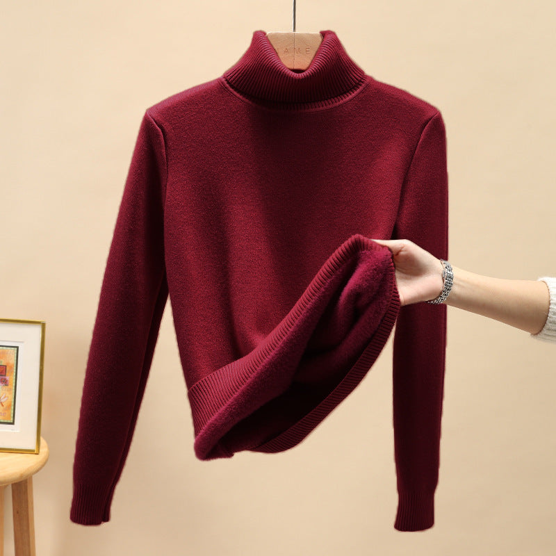 Levoire | Pull Chaud En Tricot Rouge