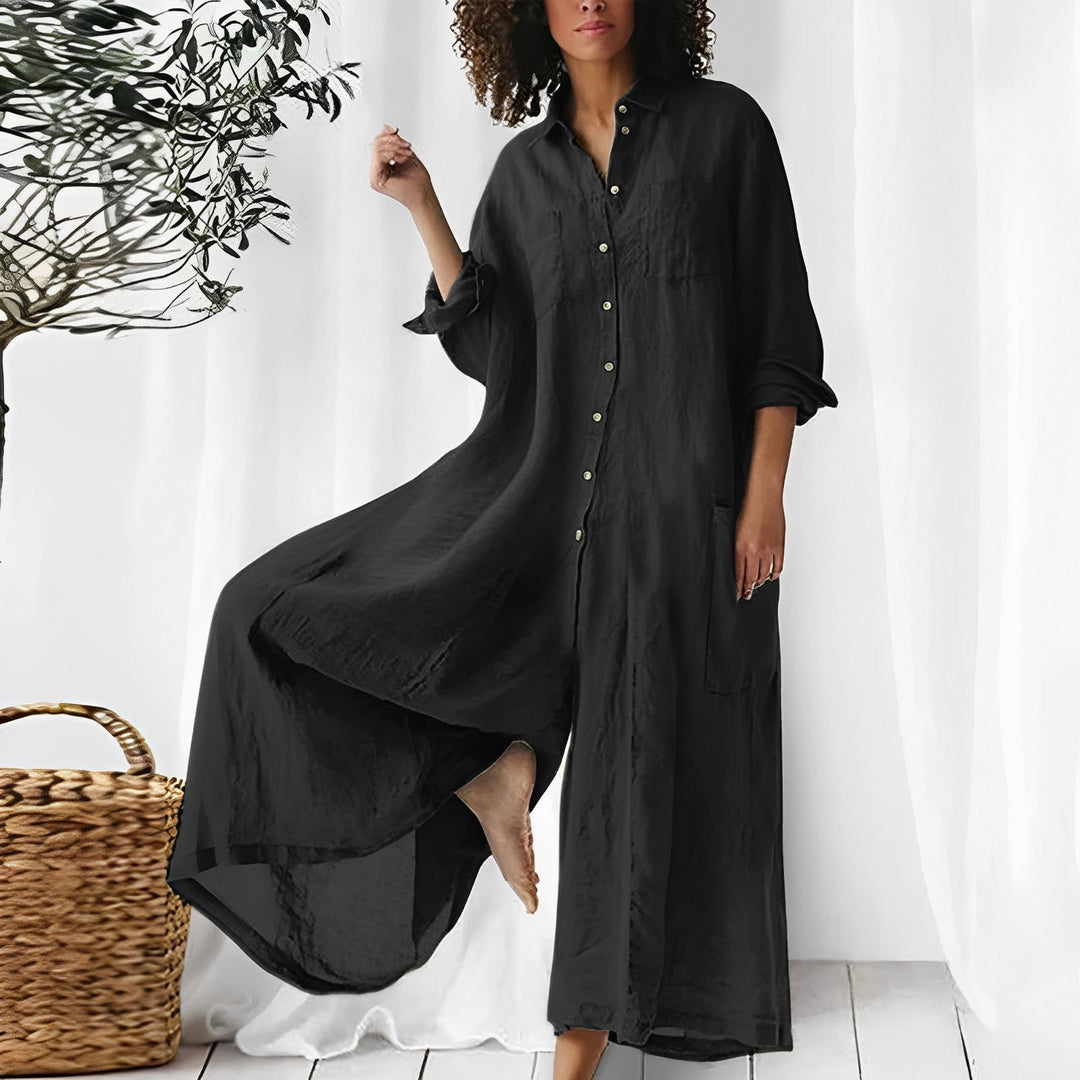 Levoire | Combinaison Élégante Avec Design Stylé Noir