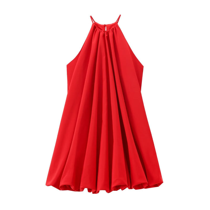 Levoire | Trendik Col Halter combinaison Mini-robe Rot
