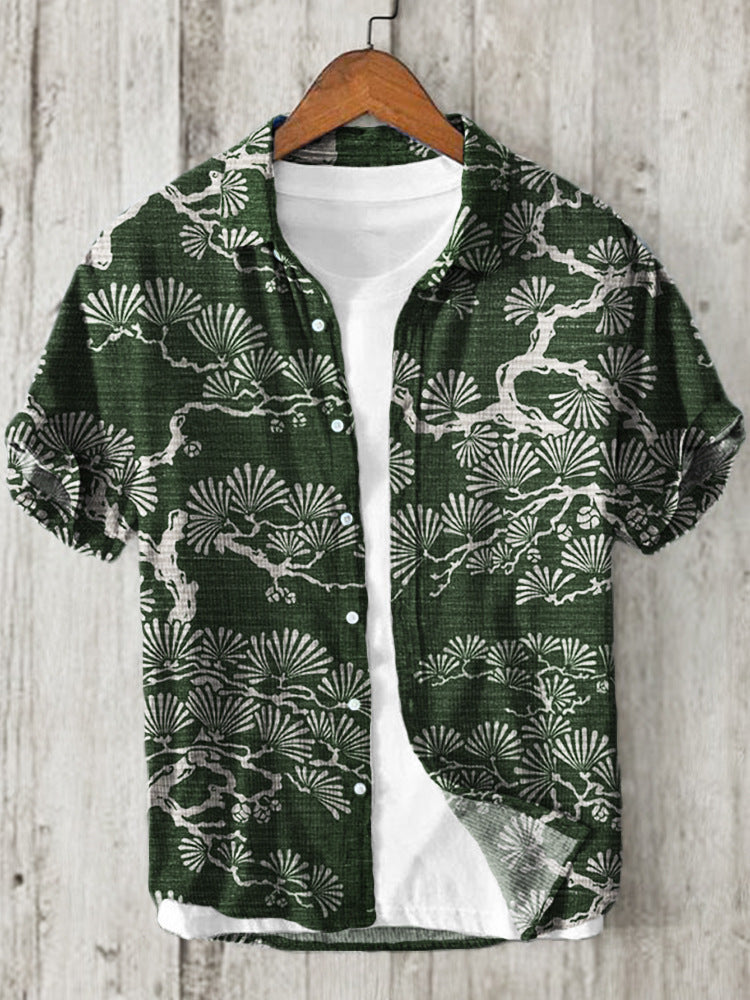Levoire | Chemise Japonaise En Lin Mélangé Piques japonaises