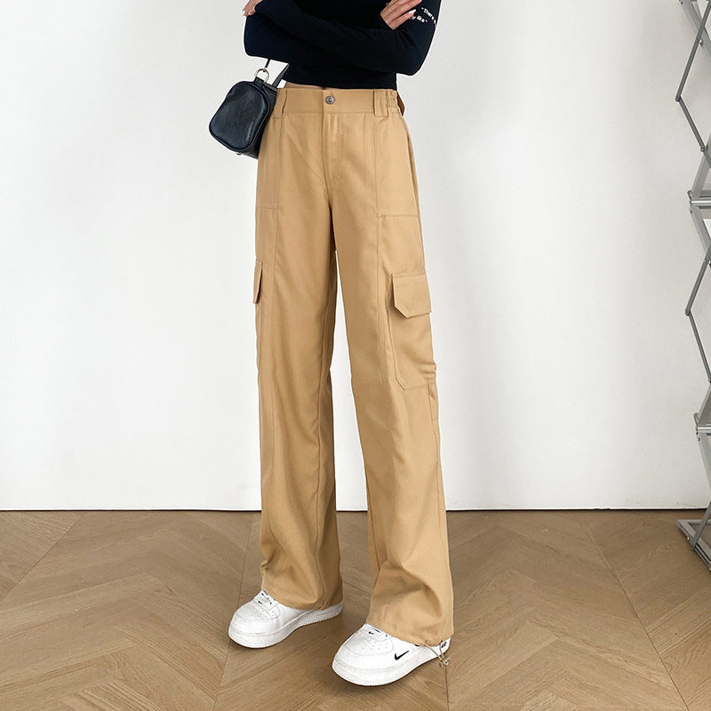 Pantalons cargo pour femmes à coupe large et poches pratiques Levoire