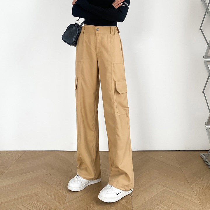 Pantalons cargo pour femmes à coupe large et poches pratiques Levoire