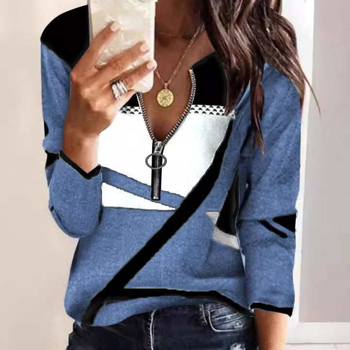 Levoire | T-shirt à manches longues zip tendance