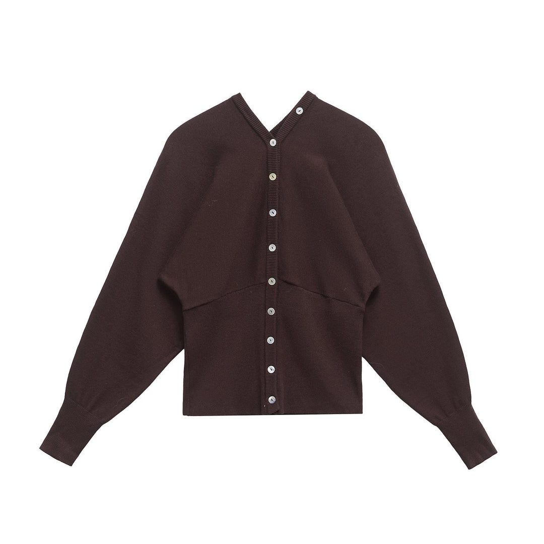 Levoire | Confortable Cardigan Tricot de Printemps Braun