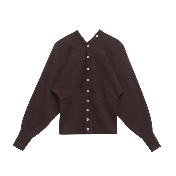 Levoire | Confortable Cardigan Tricot de Printemps Braun