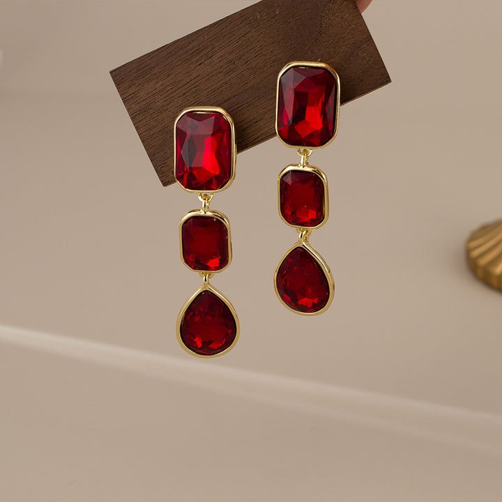 Levoire | Boucles D'Oreilles En Pierre Naturelle Carrées