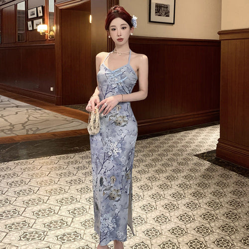 Levoire | Robe Kukka Vintage fleur fente sur le côté robe