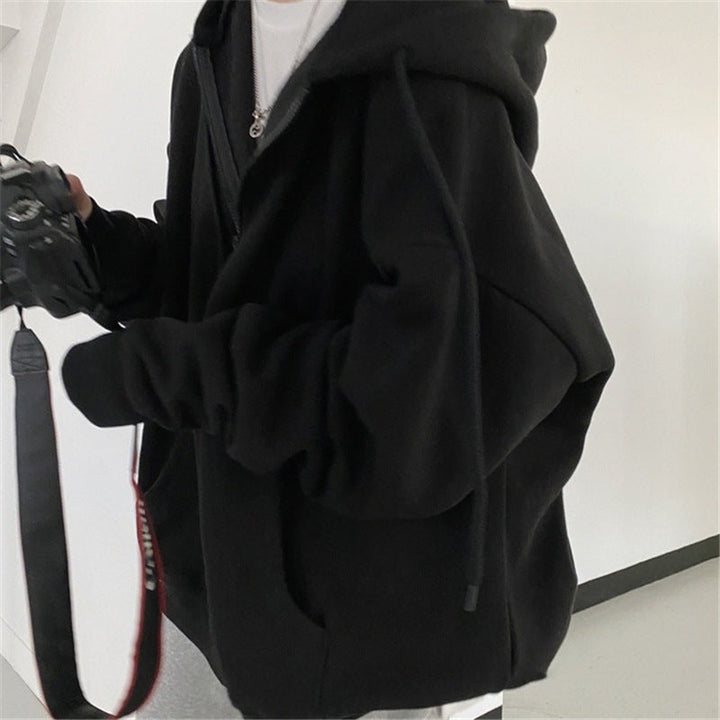 Levoire | Kalakehruunat Veste de collège décontractée Noir (Fleece renforcé)