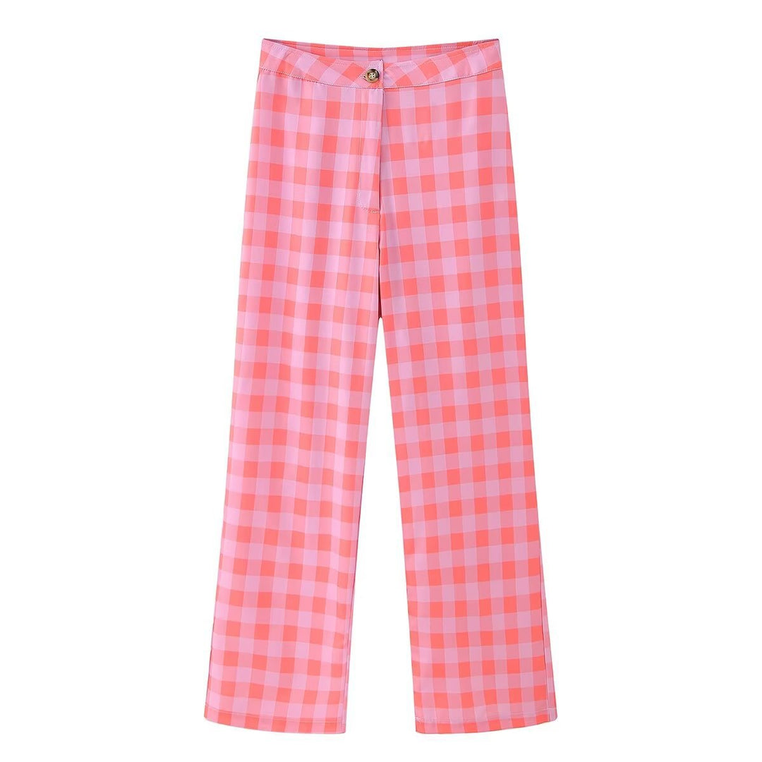Levoire | Veste en Laine Chaude & Confortable avec Pantalons Amples Pantalon à carreaux A3