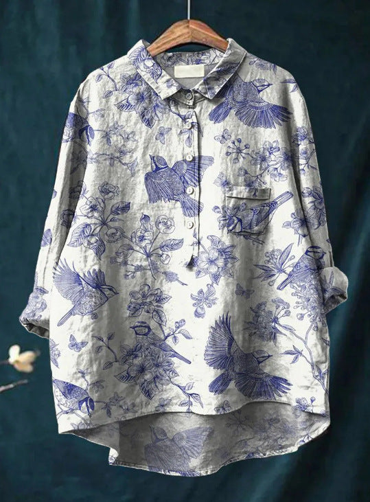 Levoire | Blouse À Fleurs Classique Impression 8