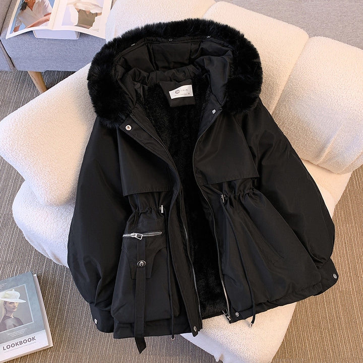 Veste de transition matelassée pour femmes avec doublure en polaire amovible et capuche élégante Levoire