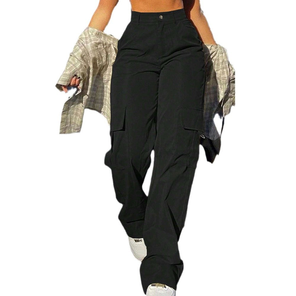 Pantalon cargo femme à coupe large et poches fonctionnelles Levoire