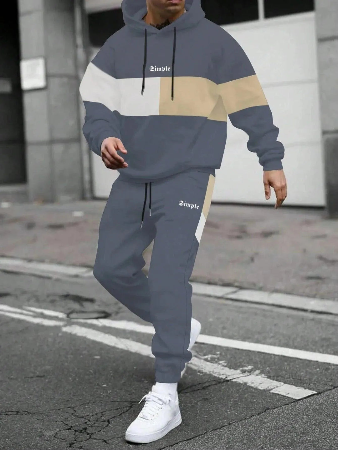Levoire | Tenue de sport large et polyvalente à rayures