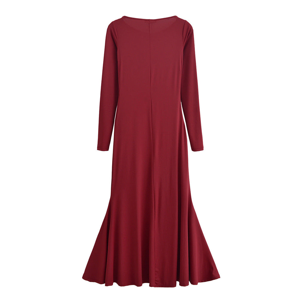 Levoire | Robe polyvalente à ourlet large, à manches longues et col rond