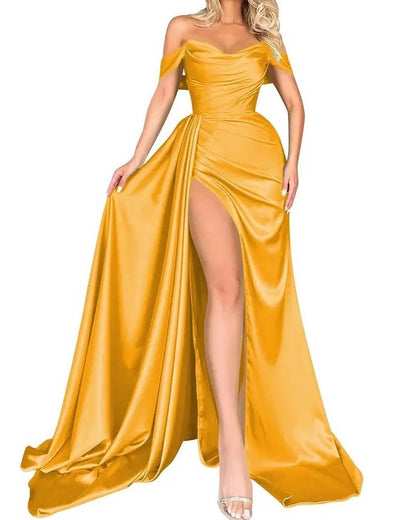 Levoire | Robe de soirée amincissante Aistillinen Jaune